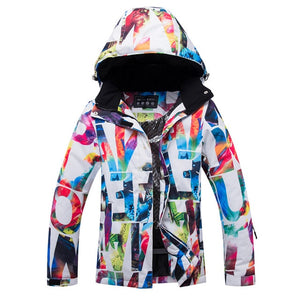 Watercolor Design Ski Jackets - Outdoor Sports Coats - Ailime Designs