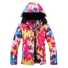 Load image into Gallery viewer, Watercolor Design Ski Jackets - Outdoor Sports Coats - Ailime Designs