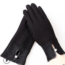 Load image into Gallery viewer, High Quality Women&#39;s Winter Gloves -  Cashmere Checks, Lace, Bows &amp; Knit Wrist Bands - Ailime Designs