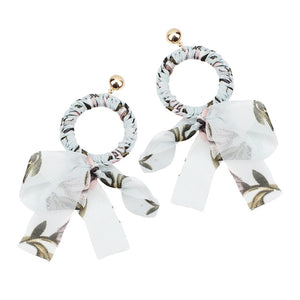 Bohemia Ribbon Circular Dangle Earrings - Ailime Designs