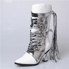 Load image into Gallery viewer, Women&#39;s Genuine Leather Fringe Design Boots