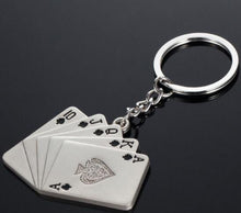 Load image into Gallery viewer, Playing Cards Design Key Chains – Pocket Holder Accessories - Ailime Designs