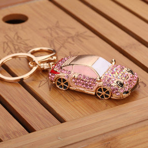 Crystal Rhinestone Motor Car Trendy Keychain - Pocket Holder Accessories - Ailime Designs