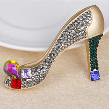 Load image into Gallery viewer, Adorable Rhinestone High Heel Pin Brooches - Fashion Garment Accessories - Ailime Designs