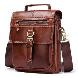 Men's Cross body 100% Genuine Leather Travel Messenger Bags - Ailime Designs