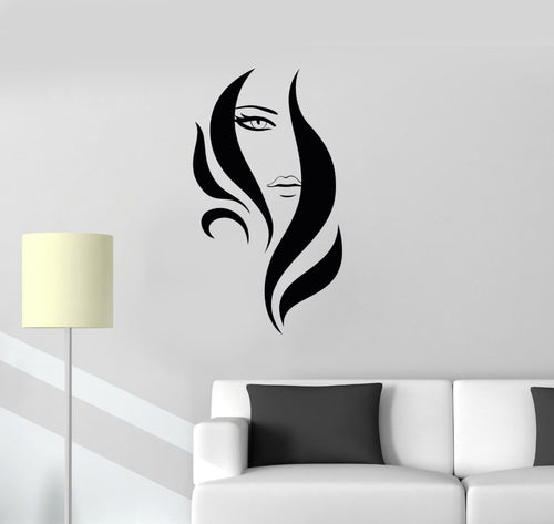 Woman Face Profile Wall Art Decals - Ailime Designs - Ailime Designs