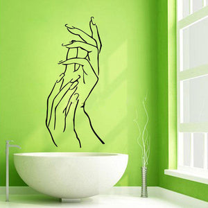Polished Nails & Hands Wall Art Stickers - Ailime Designs - Ailime Designs