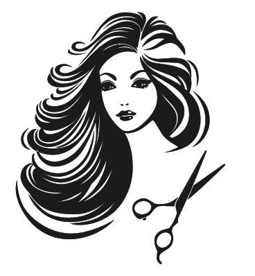 Woman illustration & Scissors Stickers - Ailime Designs - Ailime Designs