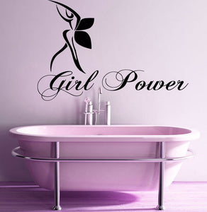 Girl Power Text Art Viny Wall Stickers - Ailime Designs - Ailime Designs