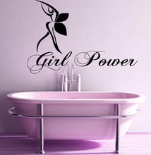 Load image into Gallery viewer, Girl Power Text Art Viny Wall Stickers - Ailime Designs - Ailime Designs
