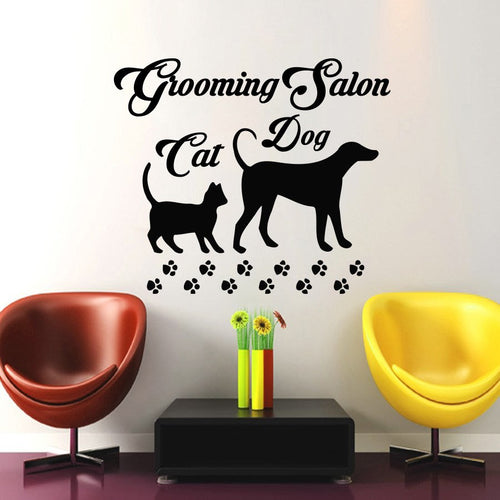 Pet Grooming Salon Wall Art Stickers - Ailime Designs - Ailime Designs
