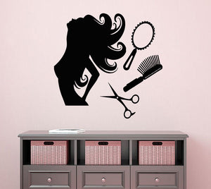 Women Hair Styling & Accessories Wall Art Decals - Ailime Designs - Ailime Designs