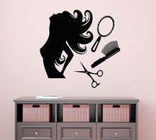Load image into Gallery viewer, Women Hair Styling &amp; Accessories Wall Art Decals - Ailime Designs - Ailime Designs