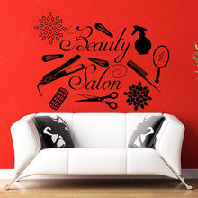 Load image into Gallery viewer, Beauty &amp; Hairdressing Tools Wall Art Stickers - Ailime Designs - Ailime Designs