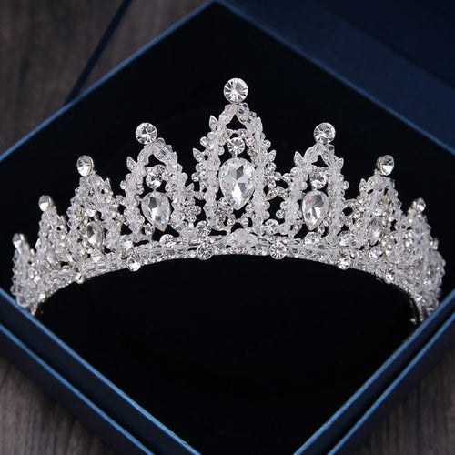 Bridal Crown & Tiaras w/ Large Rhinestones - Ailime Designs - Ailime Designs