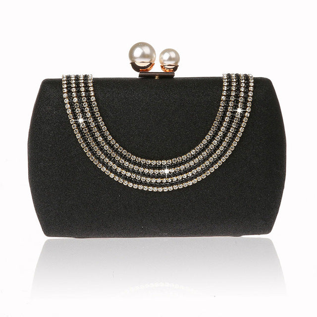 Women's Elegant Rhinestone Design Evening Handbags - Ailime Designs - Ailime Designs