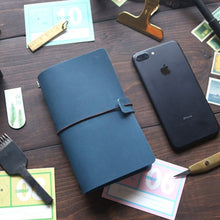 Load image into Gallery viewer, Genuine Leather Olive Green Vintage Notebook Planner - Ailime Designs