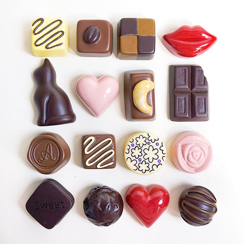 Chocolate Candy Designs Refrigerator Magnets - For Home Decor - Ailime Designs