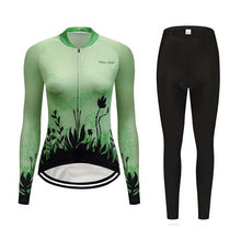 Load image into Gallery viewer, Women&#39;s Cycling Jersey 2Pc/Set - Women’s Stretch Lycra Sport Pants - Ailime Designs