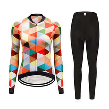 Load image into Gallery viewer, Sports Cycling 2Pc Jersey Sets - Women’s Stretch Lycra Workout Pants - Ailime Designs