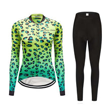Load image into Gallery viewer, Sports Cycling 2Pc Jersey Sets - Women’s Stretch Lycra Workout Pants - Ailime Designs
