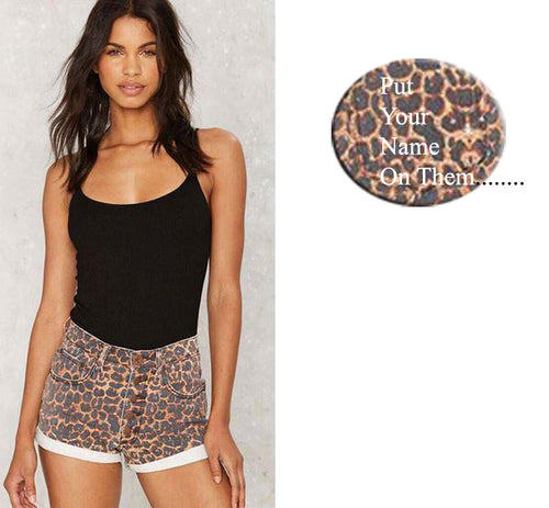 Leopard Printed Women's Hot Pants Shorts - Ailime Designs - Ailime Designs