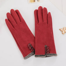Load image into Gallery viewer, Women&#39;s Elegant Suede Gloves - Warm Soft Mittens - Ailime Designs