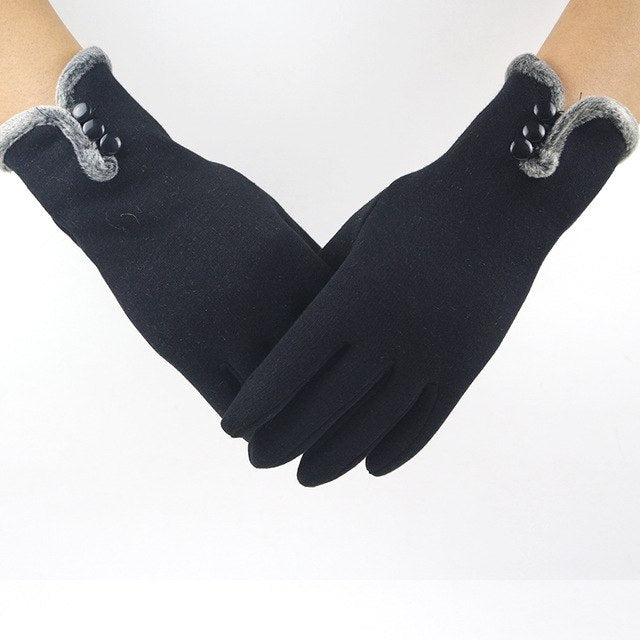 Elegant Gloves - Women's Three Button Winter Gloves - Ailime Designs