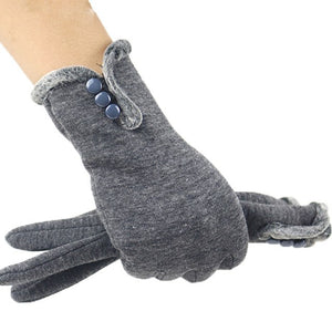 Elegant Gloves - Women's Three Button Winter Gloves - Ailime Designs
