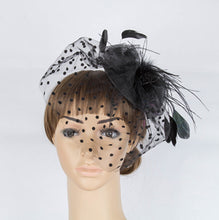 Load image into Gallery viewer, Top-Off Style Wearing These Famous Veil Design Fasinator Hats - Ailime Designs