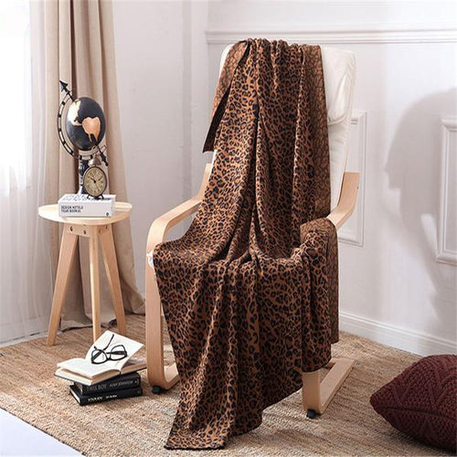 Leopard Knit Throw Blankets - Ailime Designs - Ailime Designs