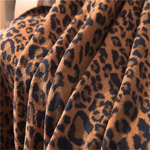 Load image into Gallery viewer, Leopard Knit Throw Blankets - Ailime Designs - Ailime Designs