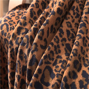 Leopard Knit Throw Blankets - Ailime Designs - Ailime Designs