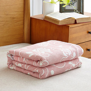 Tripe Layer Cotton Throw Blankets For Home - Ailime Designs - Ailime Designs
