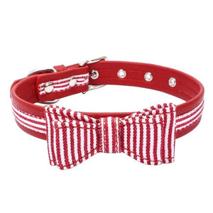 Dogs Soft Suede Design Bow-tie Collars - Ailime Designs