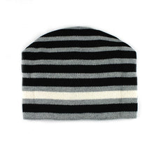 Load image into Gallery viewer, Women&#39;s Warm Stripe Knit Design Beanie Caps - Ailime Designs