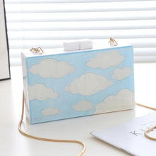 Load image into Gallery viewer, Cloud Pattern Design Acrylic Clutch Purses - Ailime Designs