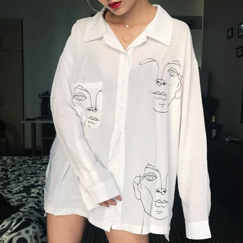 Women's Street Style Button-Down Shirts - Ailime Designs - Ailime Designs