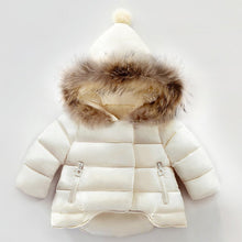 Load image into Gallery viewer, Children&#39;s Faux Fur Trim Hooded Jackets - Ailime Designs