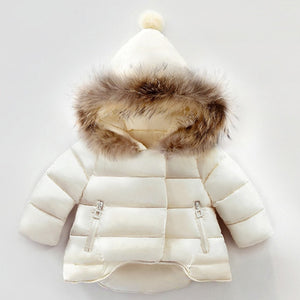 Children's Faux Fur Trim Hooded Jackets - Ailime Designs
