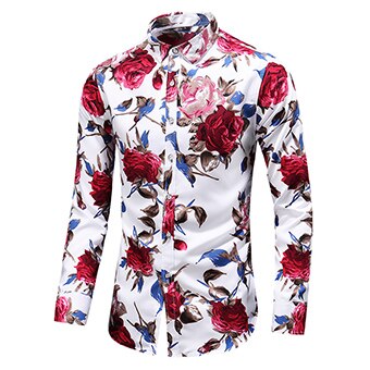 Men's Floral Print Design Shirts - Ailime Designs