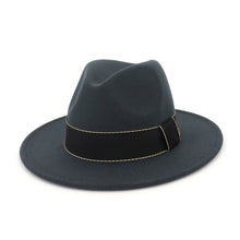 Load image into Gallery viewer, Godfather Style Men&#39;s-cut Wide Green Felt Brims For Women - Ailime Designs - Ailime Designs