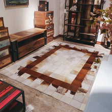 Load image into Gallery viewer, Texas &amp; European Border Style Design Leather Skin Area Rugs