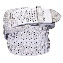 Load image into Gallery viewer, Women&#39;s Luxury Genuine Leather Rhinestone Belts - Ailime Designs