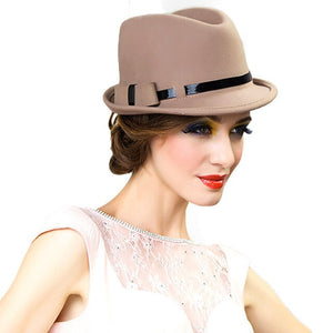100% Australia Wool Fedora Hats For Women - Ailime Designs - Ailime Designs