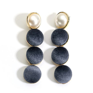 Cool Pom Pom Design Round Drop Earrings - Ailime Designs