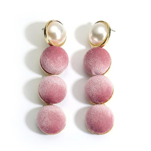 Cool Pom Pom Design Round Drop Earrings - Ailime Designs