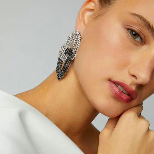 Crystal Rhinestone Stylish Women's Drop Earrings - Ailime Designs