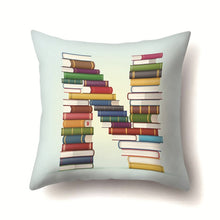 Load image into Gallery viewer, Decorative Book Letter Design Throw Pillows