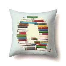 Load image into Gallery viewer, Decorative Book Letter Design Throw Pillows